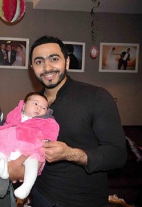 تامر حسني وابنته تاليا