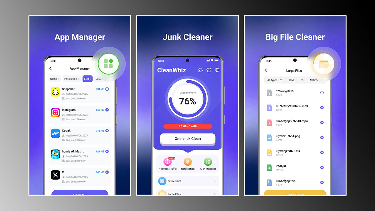 سرّع هاتفك اكتشف أداة CleanWhiz الذكية لتنظيف التخزين دون فقدان أي ملف